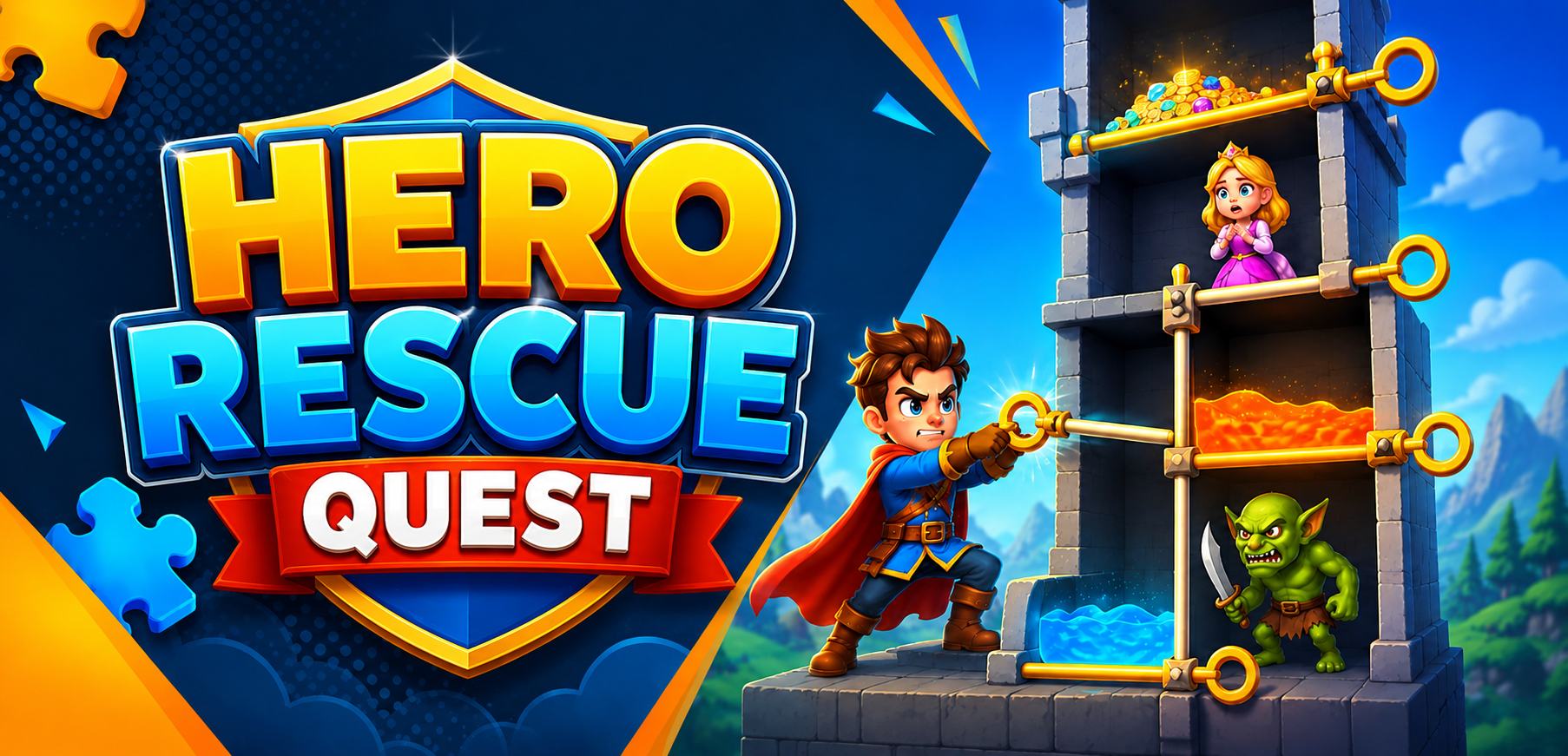 Hero Rescue Quest Puzzle